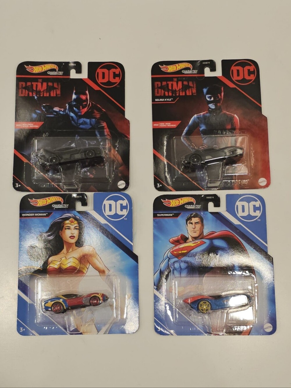HOT WHEELS DC CHARACTER CARS